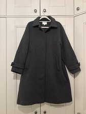 H&M OVERSIZED MAXI COAT Size M Dark Grey
