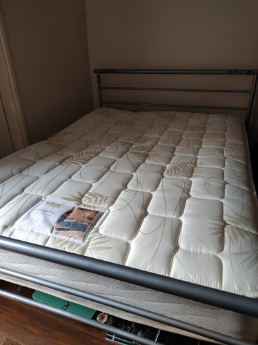 Metal bed frame double with - metal,