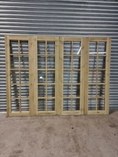  doors For summerhouse bi-fold h178 w58 Tota232 with Toughened glass noframe91