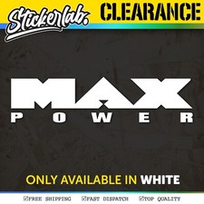 MAX POWER Sticker / budget, Sale, vinyl, decal, retro, Vag, Honda, Car, VW, Ford