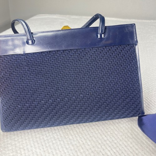 Vintage mark cross london navy - vintage,