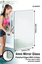 Large Mirror Glass With 4