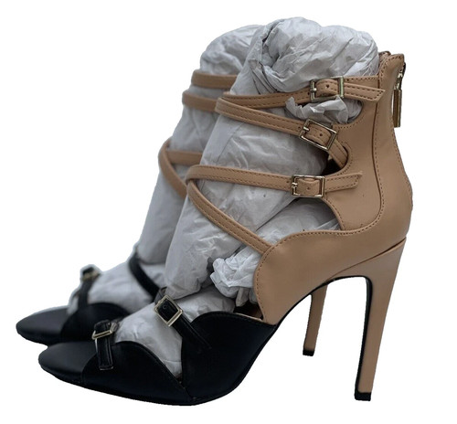 Zara black nude high - black,