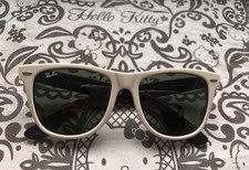 Authentic Ray Ban Wayfarer RB2140 956 off white/white/black inside 54mm  V.good