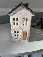 Ceramic Tea Light Holder  . House.