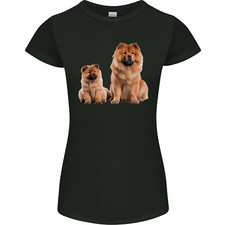 Chow Chows Dog Puppy Womens Petite Cut T-Shirt