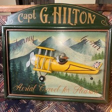 Large Vintage wood relief