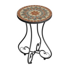 Mosaic Round Bistro Table Side