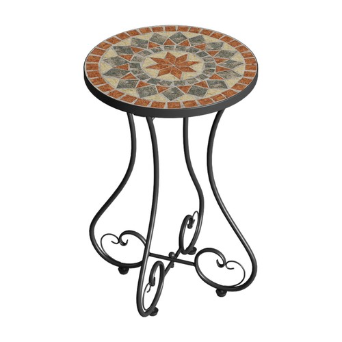 Mosaic round bistro table - round,