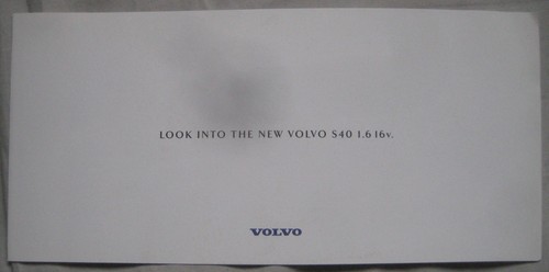 Volvo s40 16v brochure - volvo, 1.6