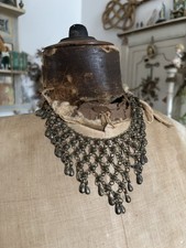 Vintage 90s chainmail bib necklace Medieval Revival