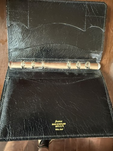 Vintage black calf - black, leather