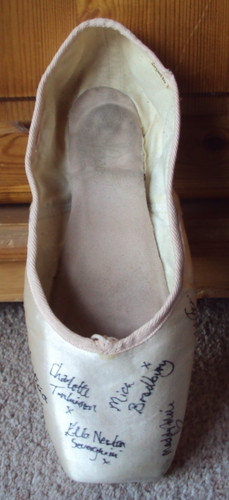 Pointe shoe signed dancers - shoe, by