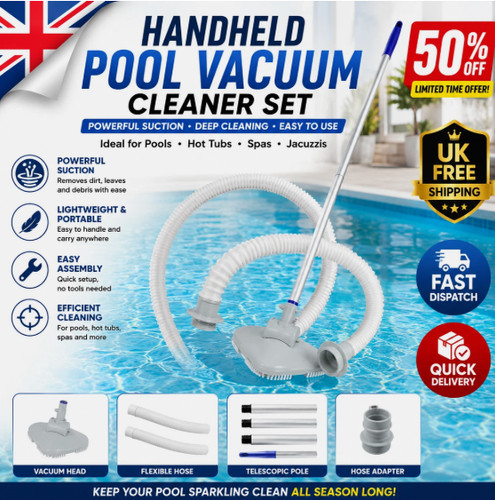 Handheld pool vacuum - vacuum, cleaner
