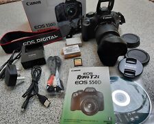 Boxed Canon EOS 550D 18.0MP Digital Camera + Canon EF-S 18-55mm IS II Lens