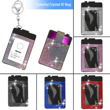 Bling Rhinestone ID Badge Clip