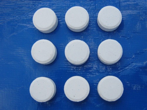 Stabilised chlorine tablets - stabilised,