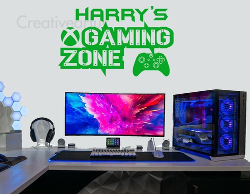 Gaming zone personalised - gaming, wall