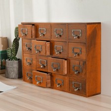 16 Drawer Box Vintage Wood
