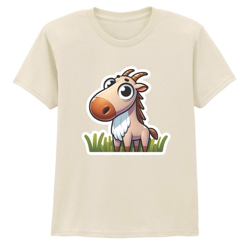 Cute cartoon goat kids - kids, t-shirt