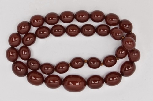 Vintage cherry amber bakelite - cherry,