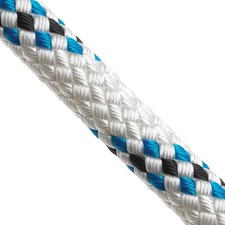 14mm Marlowbraid - Blue Fleck