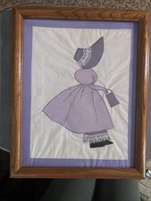 Vintage Girl Wearing Bonnet