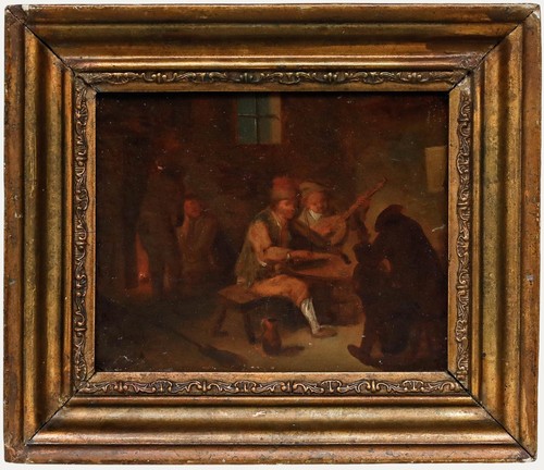 Framed 18th century oil - framed,