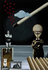 The Strange Country : Conroy Maddox : 1940 : 13x19 Archival Art Print