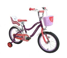 Schwinn Elm Special 16" Wheel Girls Bike Stabilisers Dolly Seat Age 5+ Purple