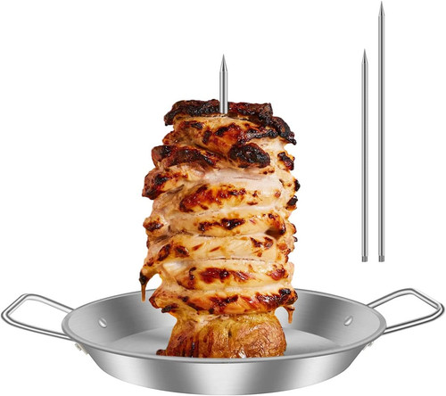 Vertical skewer kebab stand - kebab,