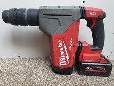 Milwaukee 18v fuel brushless three mode hammer drill + 8ah battery M18ONEFHPX