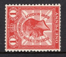 1929 1d POSTAL UNION CONGRESS