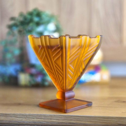 Art deco glass posy - art, bowl
