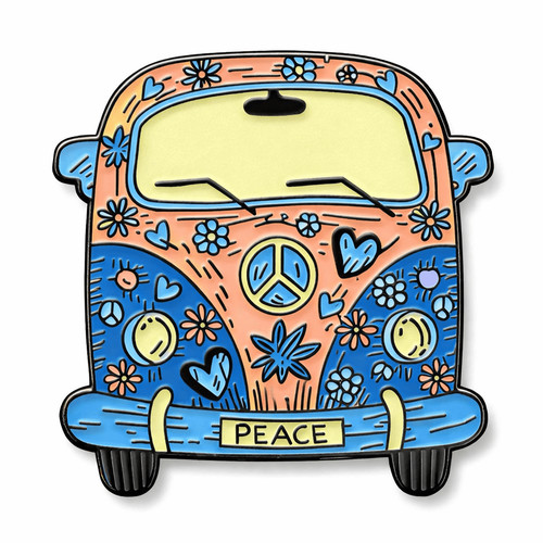 Hippie peace van metal - peace,
