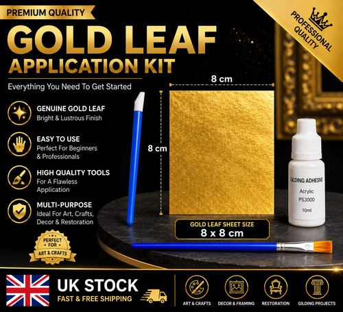 Gold leaf kit sheets - leaf,