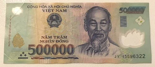 Vietnam banknote 500 000 - vietnam, banknote.