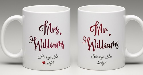 Personalised couples mrs - mrs, and