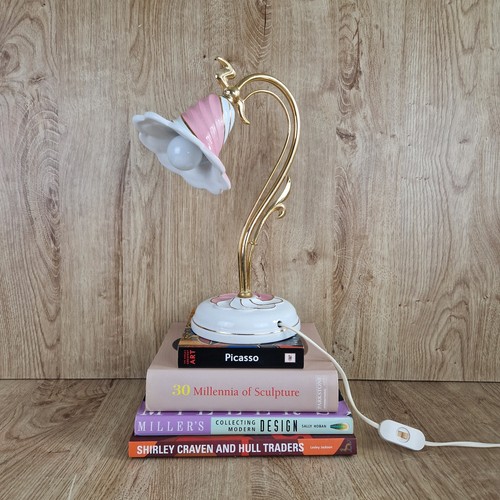 Vintage ceramic lotus desk - lotus,