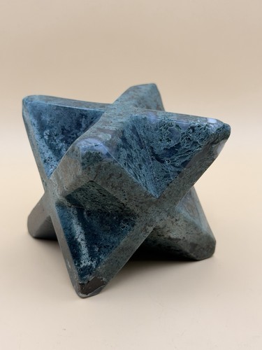 Large moss agate merkaba - large,