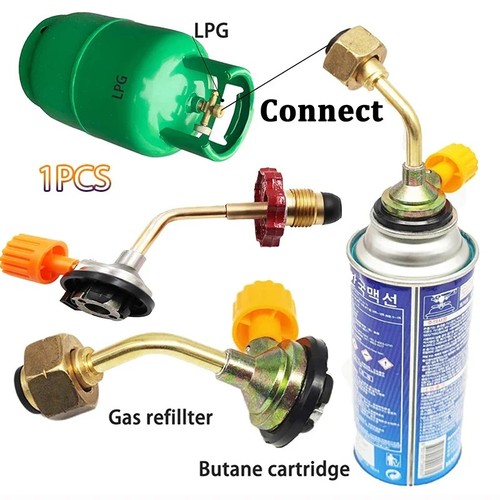 Gas refill adapter camping - refill,