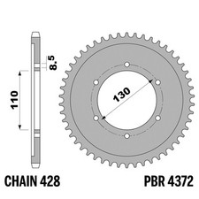 Yamaha YBR 250 2008-2010 Crown