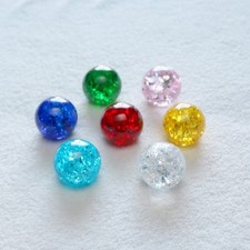 Cracked Crystal Balls Glass