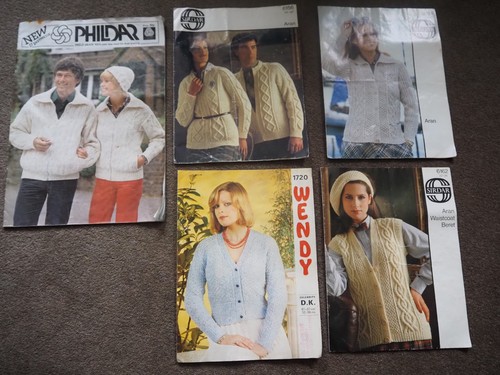 Job lot vintage - 5, knitting