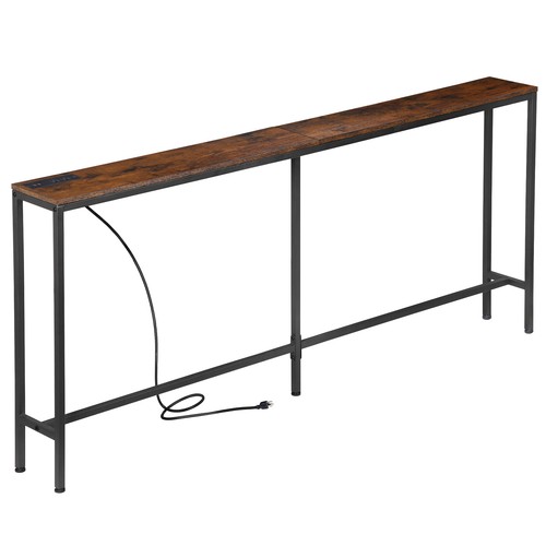 Console table with power - with,