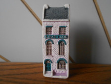 LOVE LANE miniature ceramic pink house, building PHILIP LAURESTON vgc