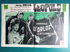 The Awful Dr. Orloff (1962) Jesús Franco 21.25" x 14.25" Belgian Poster