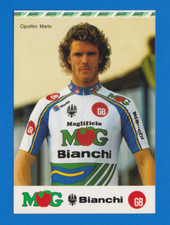 CYCLING cycling card MARIO CIPOLLINI team GB-MG Boys Maglificio- WHITE