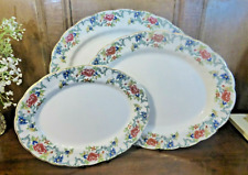 ANTIQUE VGC Booths "FLORADORA" SET 3 PLATTERS - 25cms/35cms/40cms  
