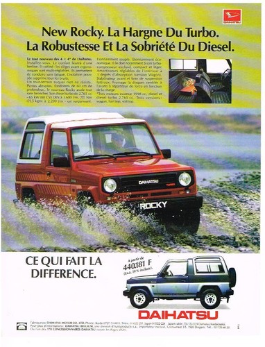 Advertising 1982 daihatsu the - 1982,
